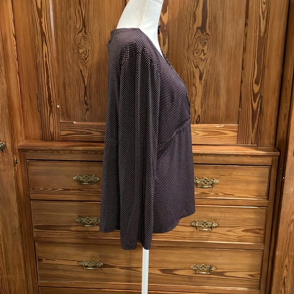 Maternity top navy dotted top sz XL - Picture 7 of 9